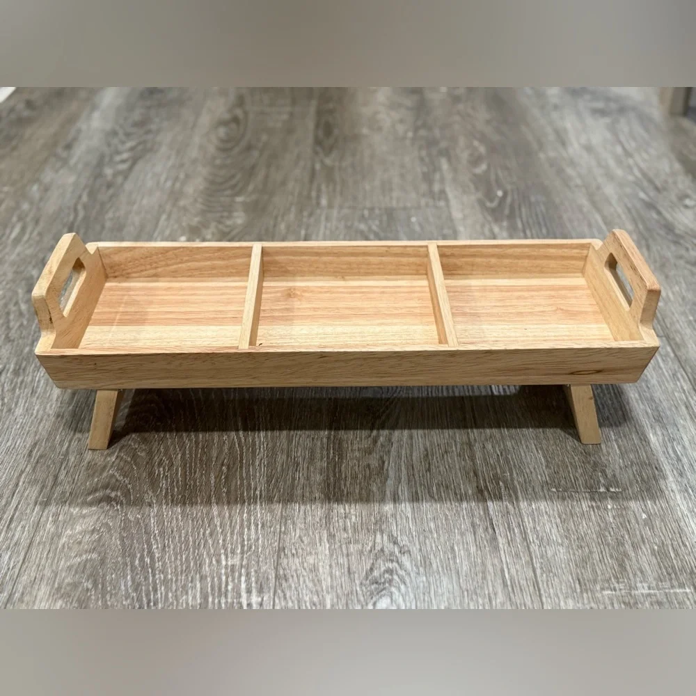 Natural Wood Bath Caddy